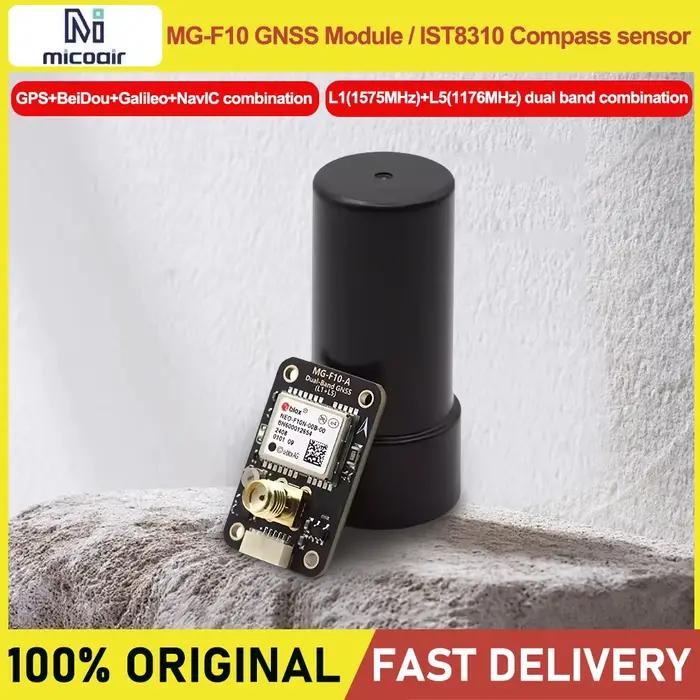 Module GNSS double bande MicoAir MG-F10 (L1 + L5) avec boussole IST8310