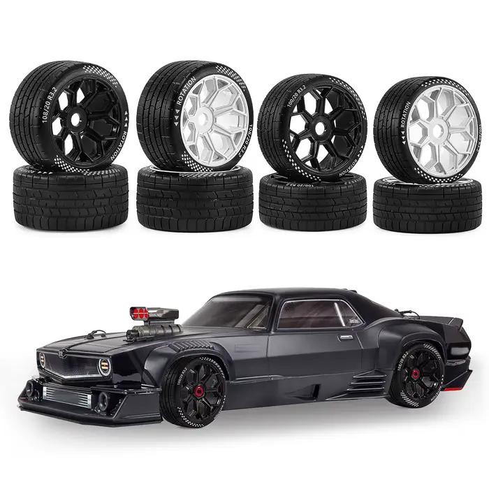 Jeu de pneus RC staggered 2 pièces avant 2