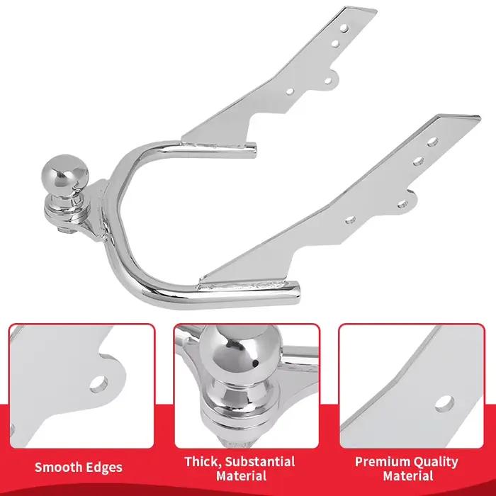 Attelage de remorque chromé pour moto Harley Touring Electra Street Tour Glide Road King FLHT FLHR FLTR 1994-2008