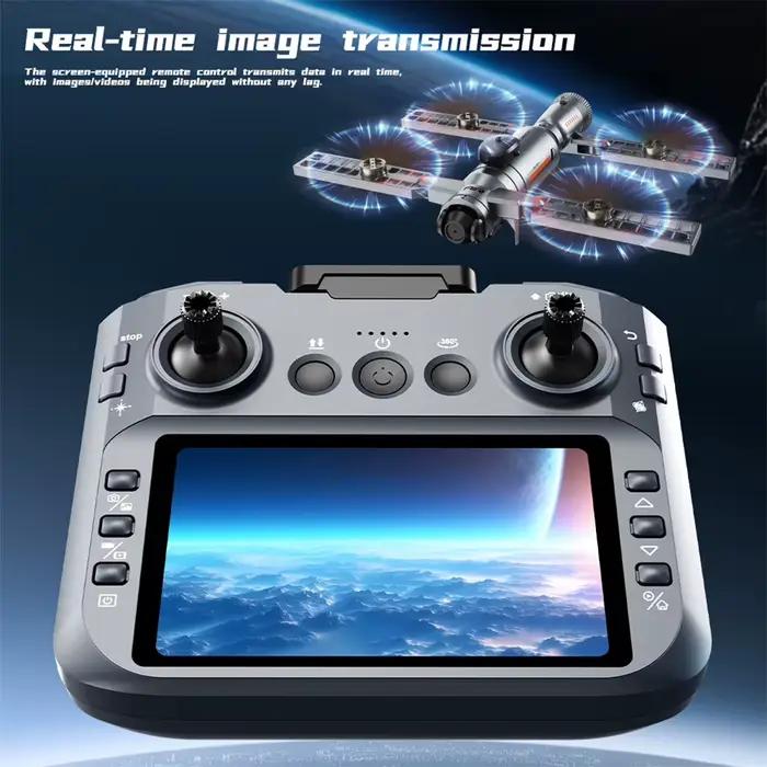 Caméra double HD professionnelle 5G sans balais 360° ° Drone RC Quadcopter 8K avec écran 4