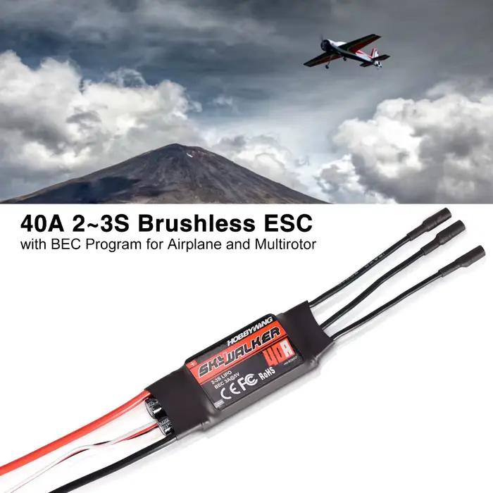 Hobbywing Skywalker V2 ESC sans balais 40A 50A 3-4S / 80A 100A 3-6S UBEC Drone contrôleur de vitesse ESC avec BEC