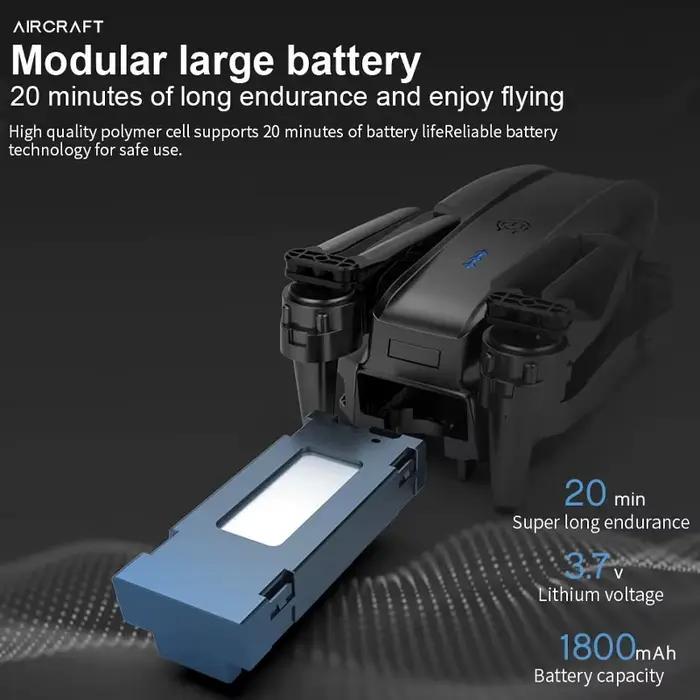 Drone pliable E99 et K3 Pro avec caméra 4K pour touristes