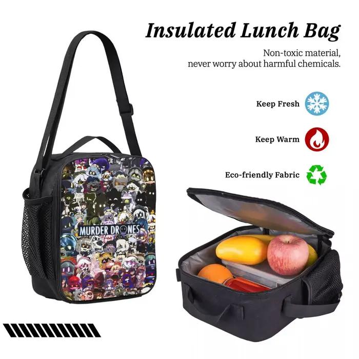 Meurtre Drones Uzi Doorman N enfants sac à dos boîte à déjeuner sacs à stylos pour garçons filles sacs à dos cartable Bookbag ensemble