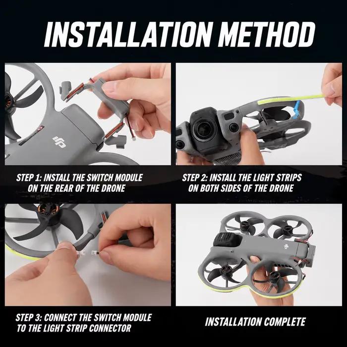 Bande lumineuse LED 360° pour DJI Avata