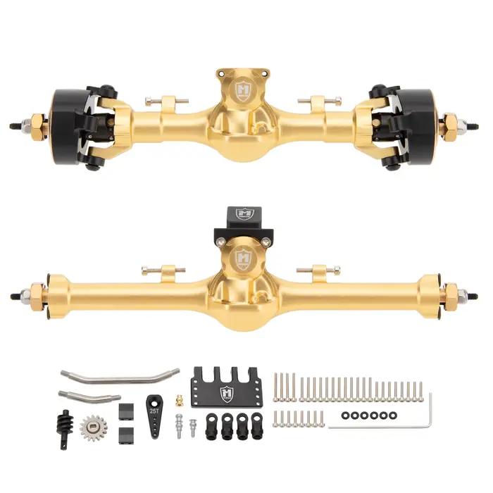 Essieux isocinétiques en métal MEUS Racing SCX24 V3 +9MM avec CVD en 3 sections pour Axial 1/24