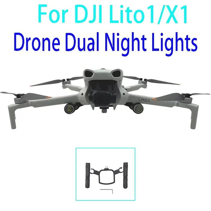 Lampe de vol de nuit double DJI Lito 1/X1 avec support d'éclairage