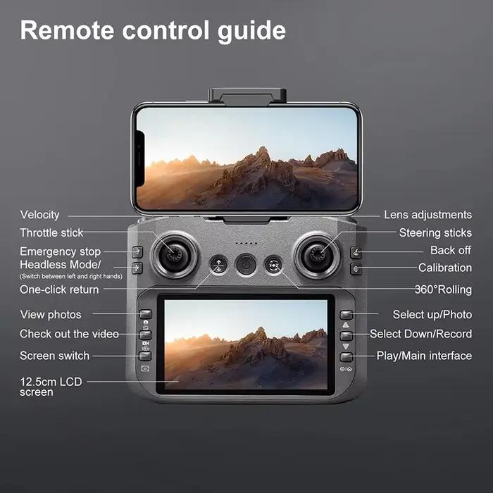Drone professionnel 8K HD double caméra 5G WiFi FPV UAV 12