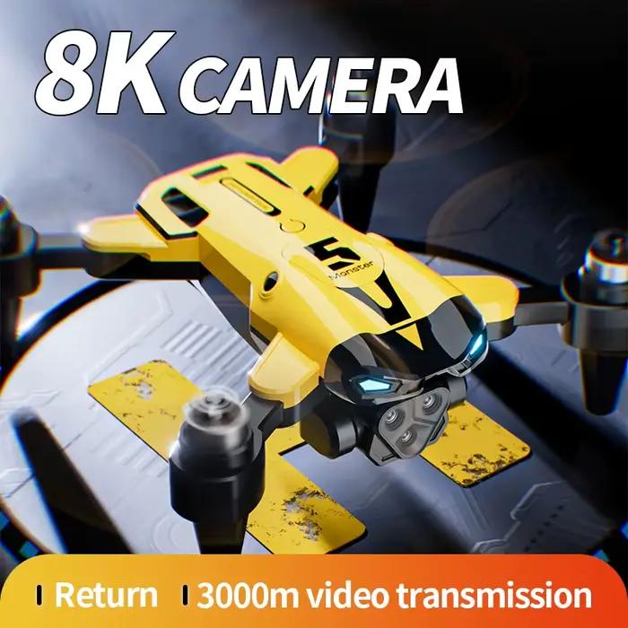 Nouveau Drone M5 MAX RC avec Caméra 2K, Évitement Omnidirectionnel, Commande Électronique et Connexion Wi-Fi pour Vol Professionnel et Captures Aériennes Haute Définition Occasions Spéciales
