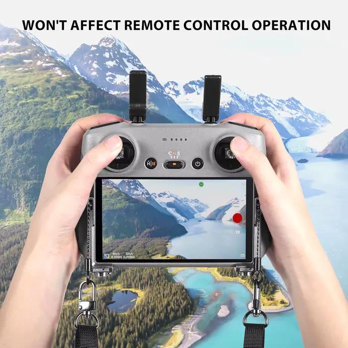Sangle d'équilibrage 2 en 1 avec attaches métalliques pour télécommande DJI RC 2/RC/RC Pro Mini 5 PRO/Mini 4 Pro/Air 3S Accessoires de drone