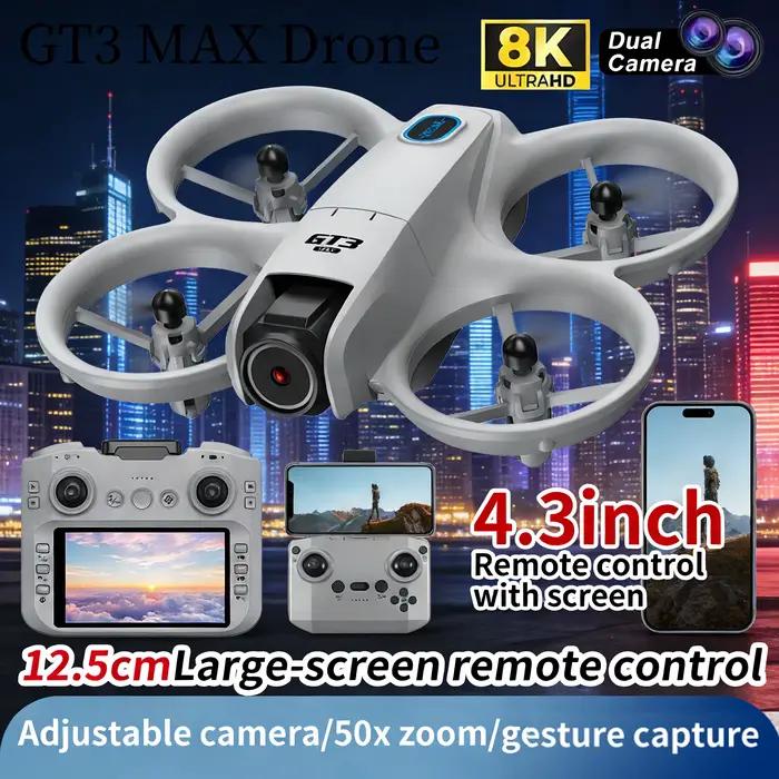Nouveau drone GT3 8K HD avec télécommande