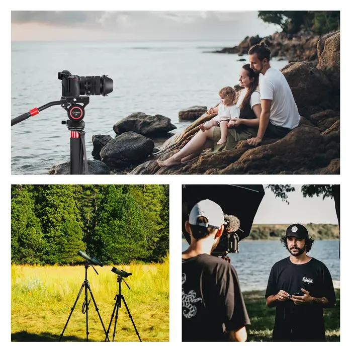 EVUMO – trépied vidéo fluide professionnel