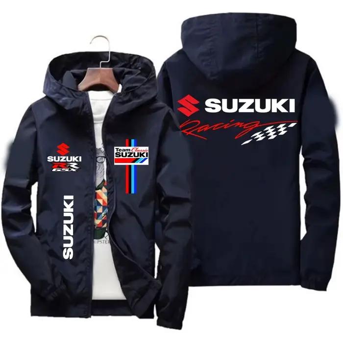 Suzuki – veste de course coupe-vent pour hommes, vêtements de sport décontractés à la mode, pour l'extérieur, printemps-automne, 2026