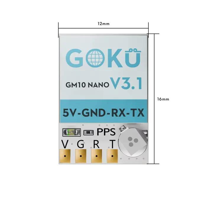 Flywoo GOKU GM10 Nano V3.1 Module GPS Ultra-léger 4g avec positionnement rapide pour Drone Freestyle de course FPV bricolage