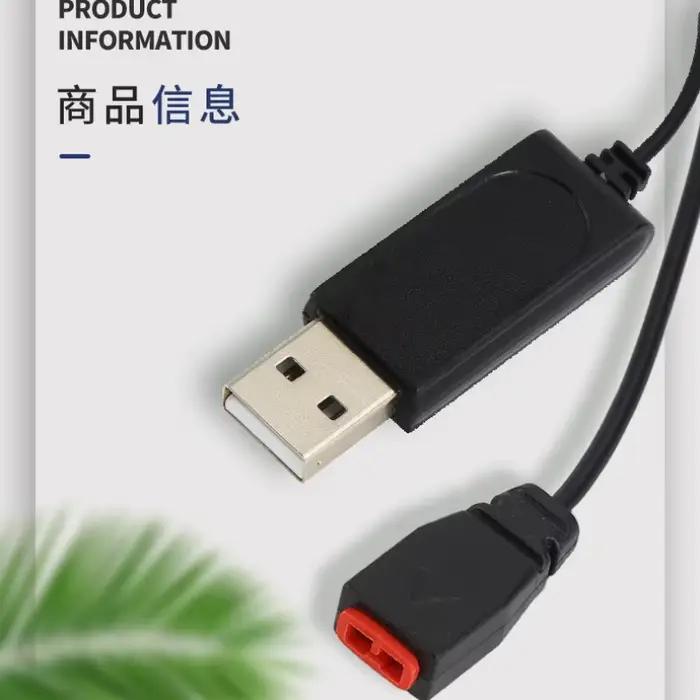 SYMA Drone câble de chargeur USB 2Pack 3.7V 1S cordon de charge de remplacement pour X21 X26 X5HW X5A-1 X5UW X9S X54HW X56W RC quadrirotor