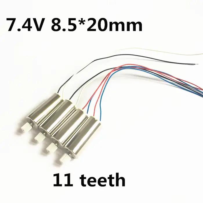 Hubsan X4 H502S moteurs 8520 Drone avec 11 dents engrenage en plastique pour H502E RC Quadcopter pièces moteur