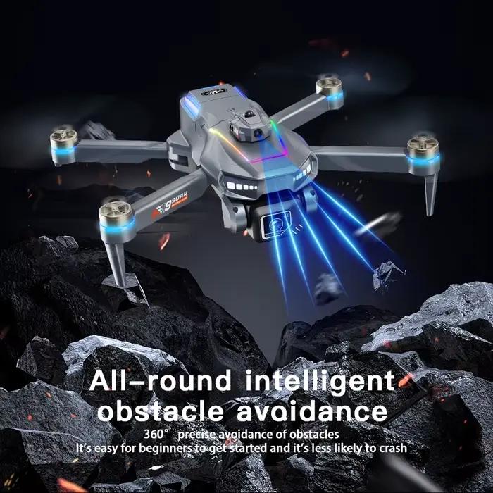 Drone GPS AE19 4, 3" LCD 8K/4K double caméra 360 ° Évitement d'obstacles 3 Options de batterie Quadrirotor RC