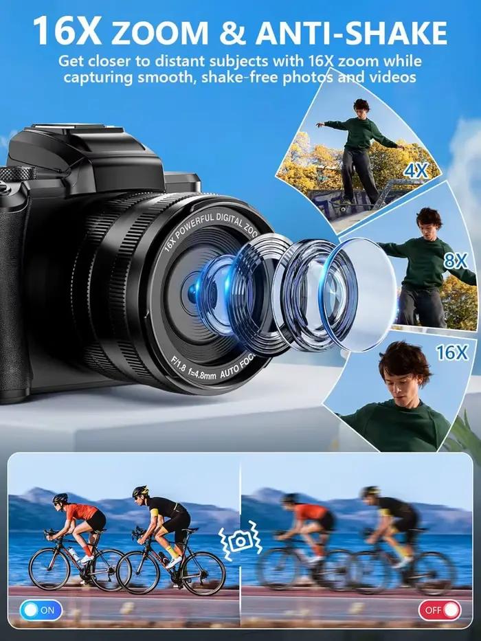 Caméra numérique 8K 88MP WiFi pour vlogging