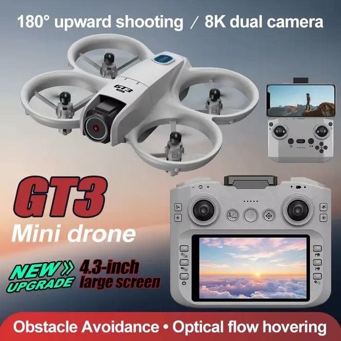 Mini drone GT3 MAX avec double caméra HD 8K