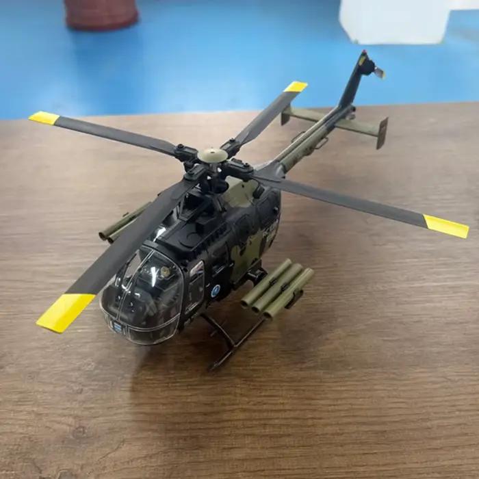 Hélicoptère RC ERA C180 BO105 1:25 6CH Brushless 3D Stunt à hélice unique sans aileron avec positionnement par flux optique Jouets aériens