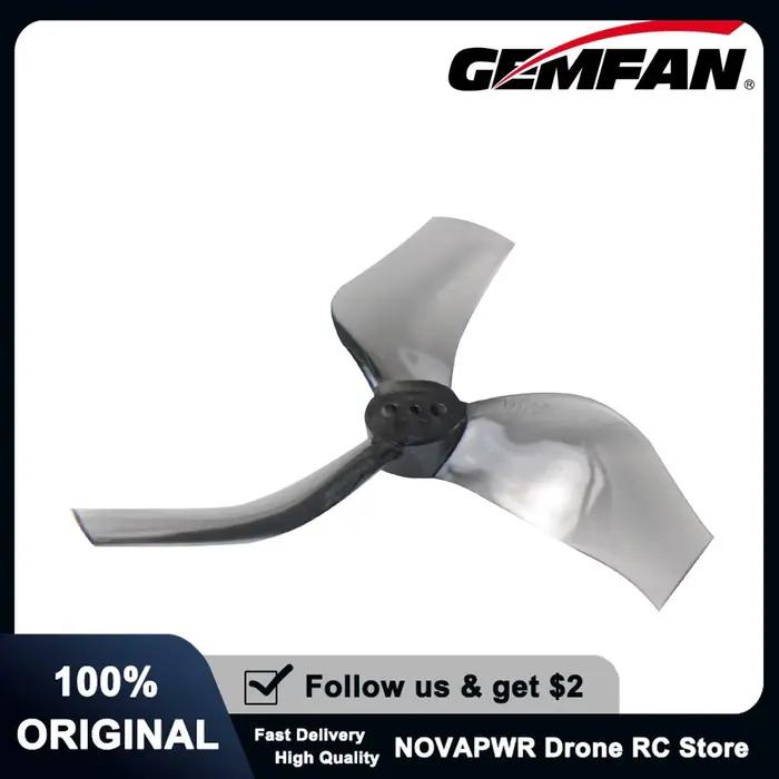Gemfan D75MMS-3 Hélice canalisée à 3 pales de 3 pouces avec support à 3 trous pour drones de course FPV de style Whoop