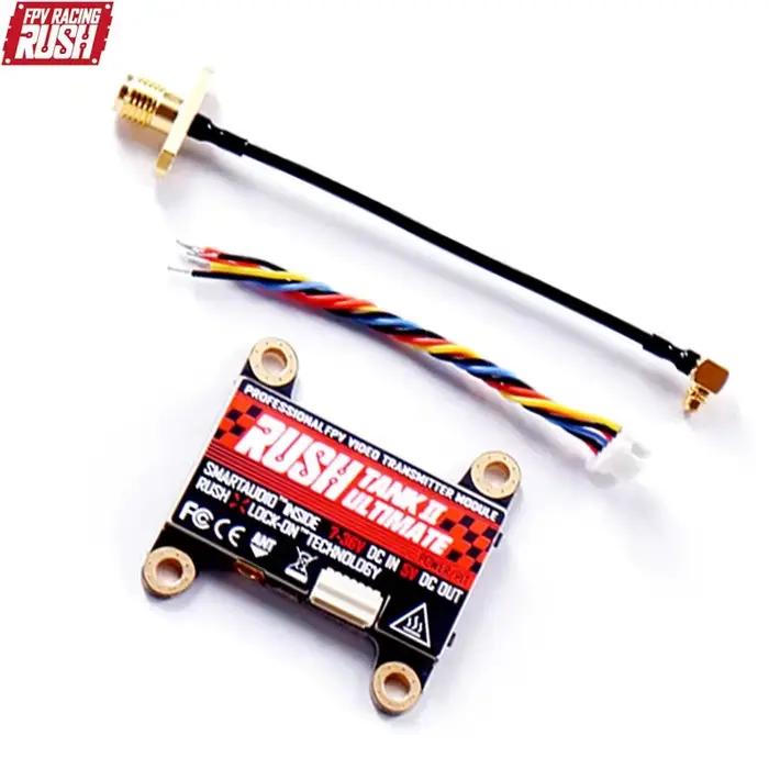 RUSHFPV RUSH Tank II Ultimate VTX 5.8G 48CH RaceBand Pitmode 25mW 200mW 500mW 800mW Réglable pour Drone FPV de Course RC 2-8S