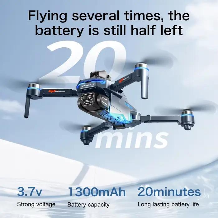 Drone 6K HD professionnel double caméra WiFi flux optique positionnement sans brosse UAV avec écran évitement