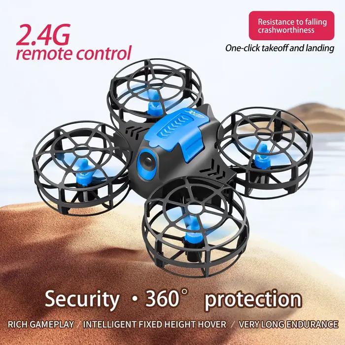 4DRC V18 Mini Drone 3D Flip Mode sans tête Drones pression d'air hauteur maintenir RC quadrirotor Dron jouet pour enfants cadeau nouveau