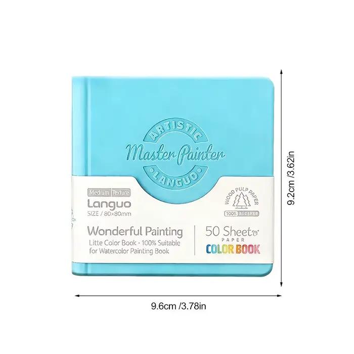 1 carnet de croquis pour aquarelle, comprenant 1 carnet et 1 stylo, chaque carnet contient 50 feuilles, mini carnet de croquis pour aquarelle, carnet de dessin portable | Parfait pour le dessin arti