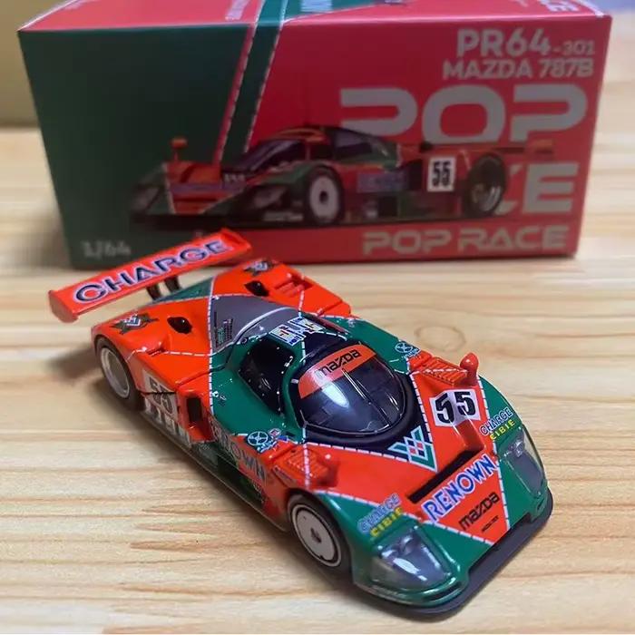 POP RACE 1:64 Mazda 787B 24 heures de Le Mans gagnant Honda NSX R GT cuillère alliage modèle de voiture PR640310 PR640301