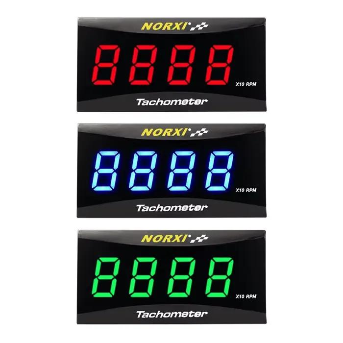 Moto Mini RPM mètre numérique carré LCD affichage moteur tachymètre tachymètre jauge pour BMW YAMAHA KAWASAKI Racing