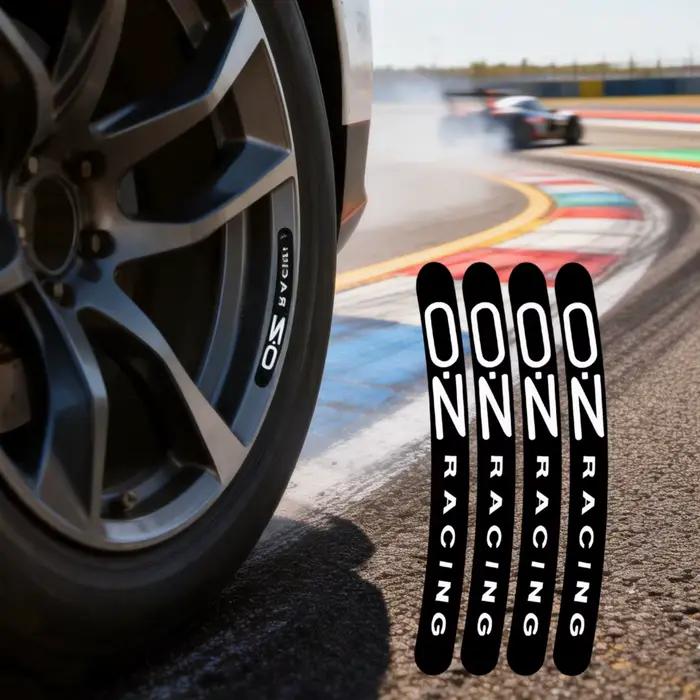 Autocollants réfléchissants pour roues OZ Racing (4 pièces/ensemble), autocollants universels pour jantes de moto et de voiture