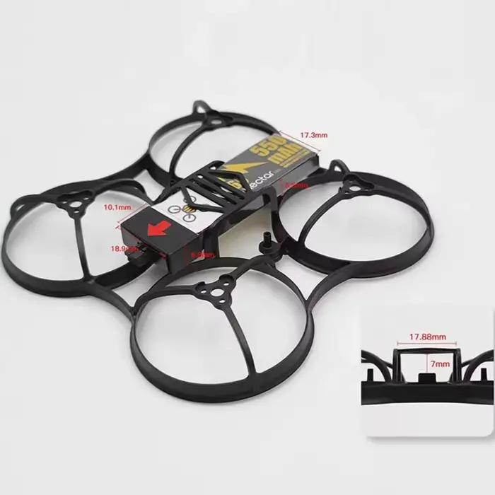 Nouveau cadre NewBeeDrone Cockroach 75mm LiteAF pour drone FPV blanc noir rouge