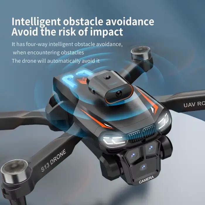 Drone professionnel S13 8K avec double caméra 4K pour amateurs et professionnels, capture en haute qualité, évitement d'obstacles, vol stable, photos et vidéos aériennes, usage personnel et professionnel, occasions de voyage et événements familiaux