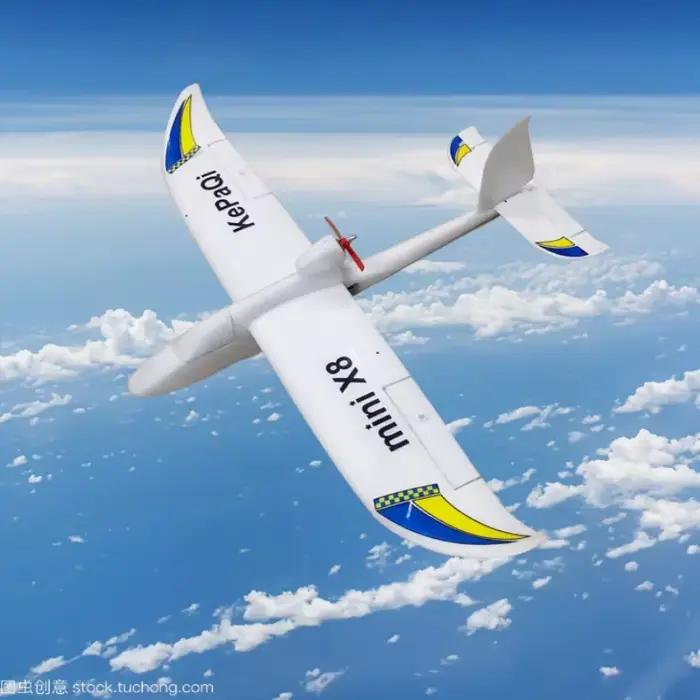 KEPAQI X8 Mini avion RC envergure 800mm planeur en mousse EPO à aile fixe