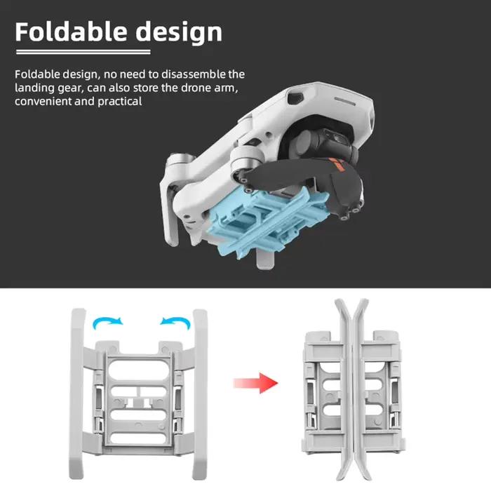 Train d'atterrissage pliable pour DJI Mini SE Mini 2 Mavic Mini Drone support anti-rayures accessoires haute hauteur pour vol sûr et élégant occasions spéciales