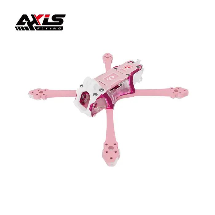 Kit de châssis Axisflying BANDO 5 True X Frame en fibre de carbone et aluminium CNC pour drones FPV freestyle constructions DIY et compétitions