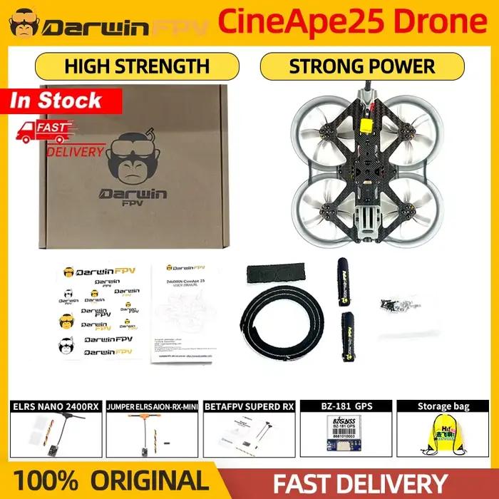 DarwinFPV-Quadocopter analogique CineApe25 pour importateur de course