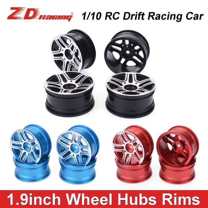 4 pièces ZD Racing Jantes de roue 1.9 pouces 52*26MM pour course et drift pour voiture RC Crawler 1/10 Axial SCX10 Traxxas TRX4 D90 HSP HPI