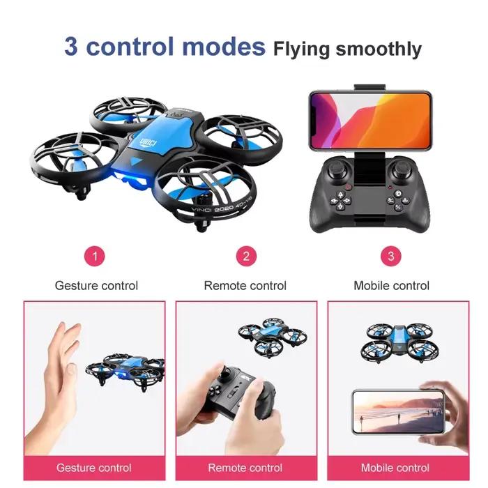 Mini Drone avec caméra HD 4K WiFi Fpv quadrirotor pression d'air hauteur maintenir pliable Quadrocopter