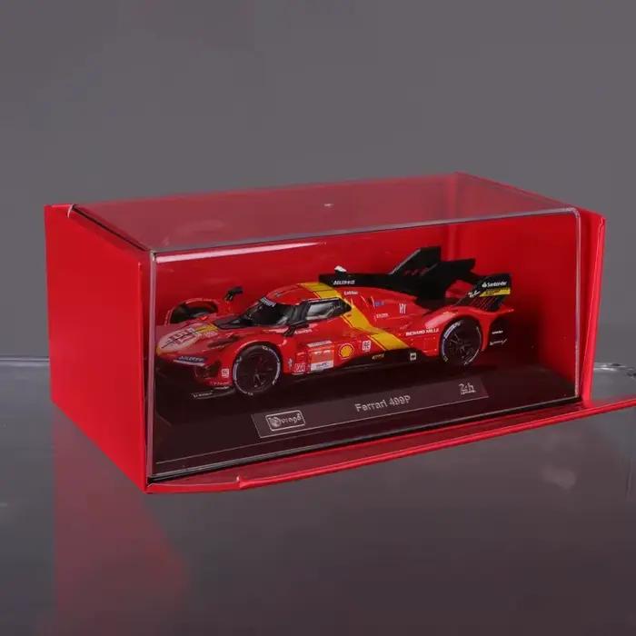 Bburago-Modèle de voiture de course de luxe moulé sous pression, Ferrari 499P LMH Testa Rossa 1959, Classic 24 HEURES DU MANS, Toy Collection Gift, 1:43