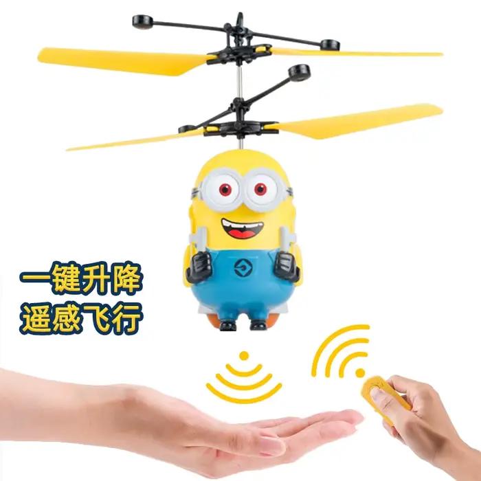 Minions vente chaude avion jouets garçons geste détection avions mini drones élèves du primaire petite collection de cadeaux