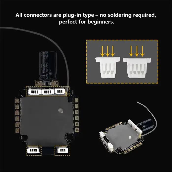 Contrôleur de vol DarwinFPV F411 45A ELRS AIO ESC Stack 25