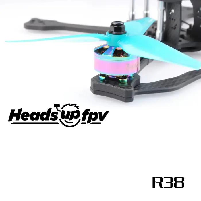 8 paires d'hélices HQPROP R38 HEADSUP FPV Co-Branded Top RACE Pilot 5138 5