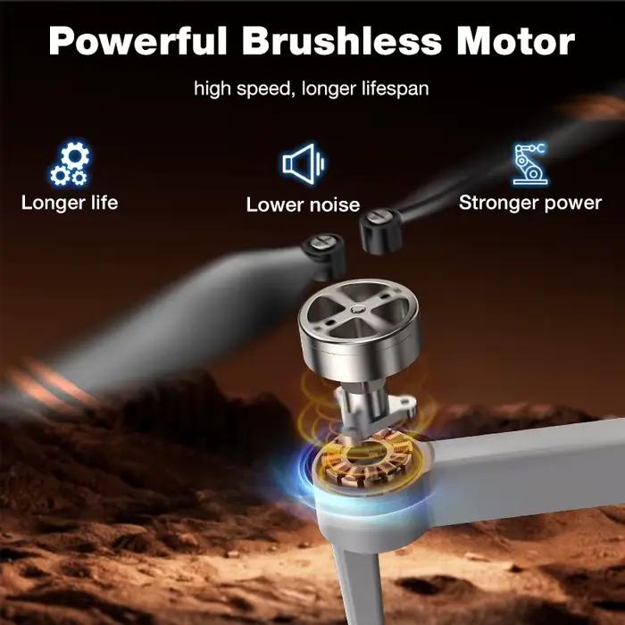 Drone de photographie aérienne à moteur brushless 8K avec flux optique