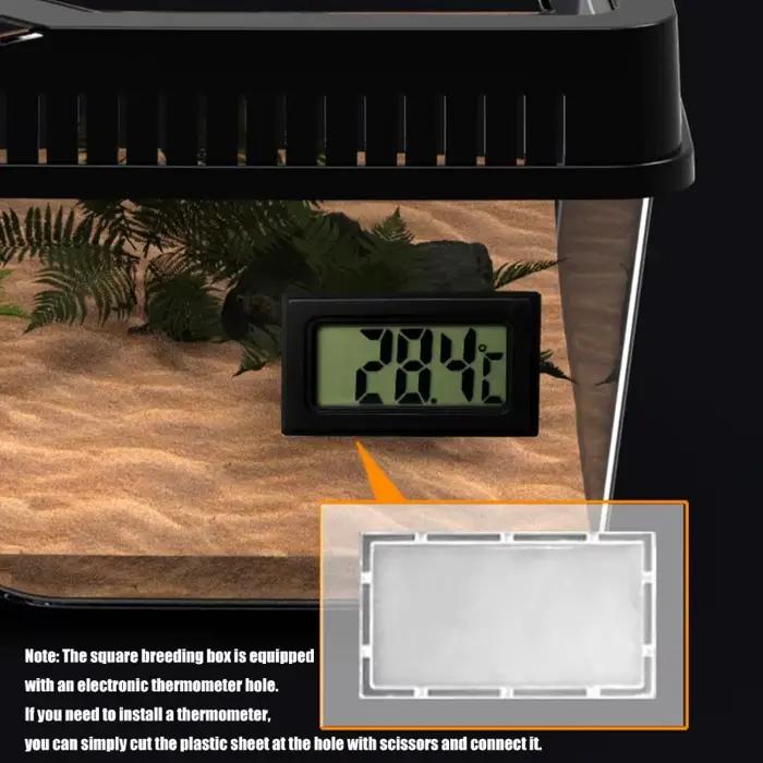 Terrariums pour Reptiles à haute Ventilation pour petits animaux de compagnie, conception transparente et facile à la surveillance, boîtier pour habitat pour petits animaux de compagnie, 87HA
