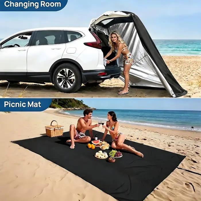 Tente de hayon pour SUV, auvent de camping pour coffre de voiture, tente d'intimité pour hayon de remorque, fourgonnette, véhicule à hayon, camping-car, pique-nique