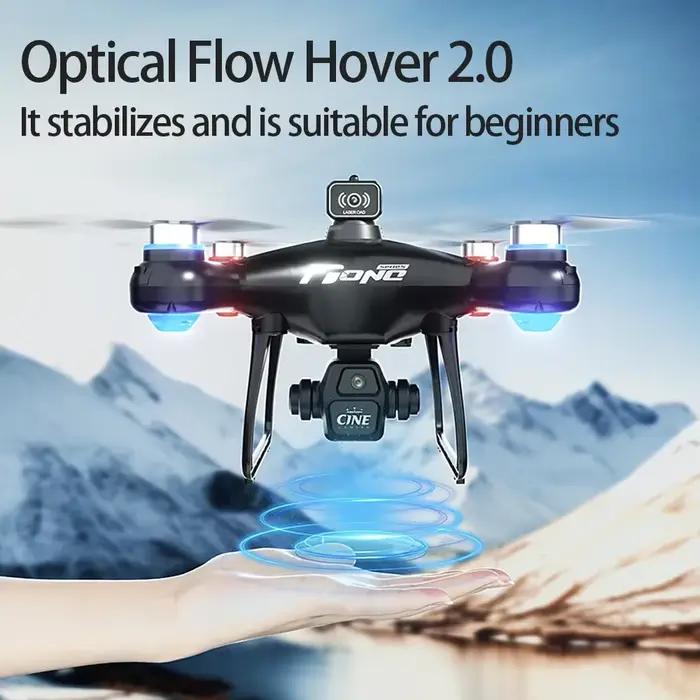 E55 Drone Mini double caméra 8K aérien HD professionnel télécommande avion GPS évitement de positionnement moteur sans