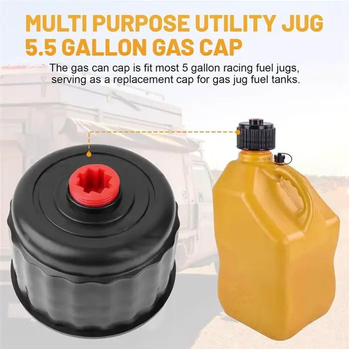 Kit de 4 bouchons de bidon de carburant de course avec tuyau de remplissage pour bidon de 5 gallons