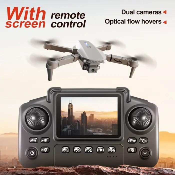 Le plus récent Mini Drone d'éclairage contrôlé par écran E88 E99D 4K 2 caméra flux optique avion télécommandé Mavic Air 2