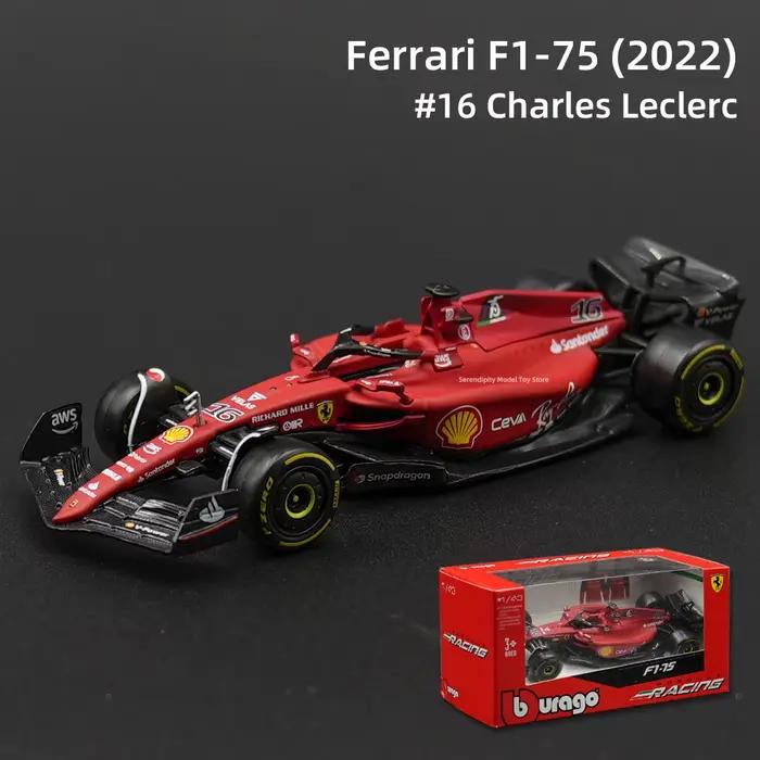 Miniature Ferrari 2022 F1-75 modèle de collection en métal moulé sous pression pour passionnés de voitures de course et collectionneurs occasions spéciales